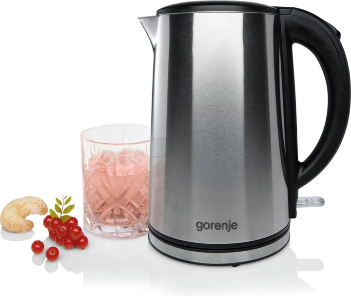 Gorenje Электрочайник, 1,5л, двойные стенки, Strix контроль, нерж. - изображение 10
