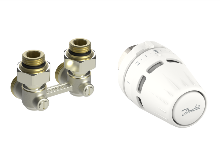 Danfoss Комплект термостатический Regus M30x1.5 + RLV-KB, 1/2", угловой - изображение 3