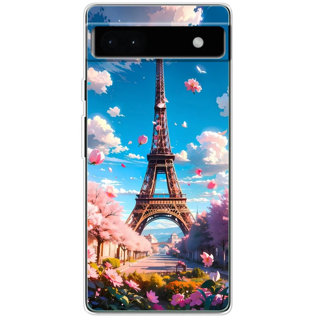 Силиконовый Чехол с Картинкой для Google Pixel 6A Принт (Париж, Эйфелева Башня) (46061-ysm035) - Фото 1 Силиконовый Чехол с Картинкой для Google Pixel 6A Принт (Париж, Эйфелева Башня) (46061-ysm035) - изображение 1