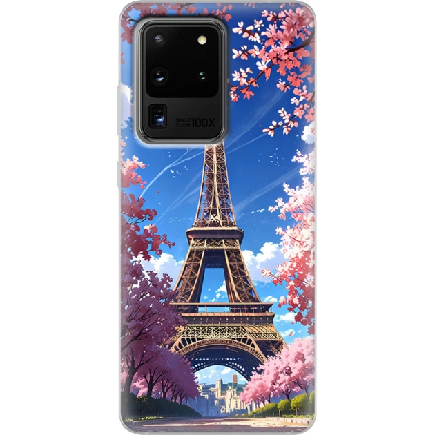 Силиконовый Чехол с Картинкой для Samsung Galaxy S20 Ultra (G988) Принт (Париж, Эйфелева Башня) (38878-ysm036) - Фото 1 Силиконовый Чехол с Картинкой для Samsung Galaxy S20 Ultra (G988) Принт (Париж, Эйфелева Башня) (38878-ysm036) - изображение 1