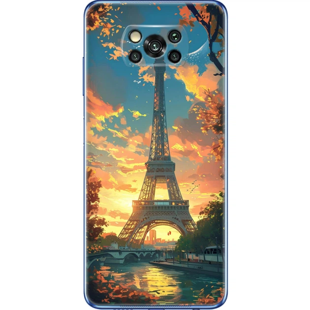 Силиконовый Чехол с Картинкой для Xiaomi Poco X3 Принт (Париж, Эйфелева Башня) (41288-ysm037) - Фото 1 Силиконовый Чехол с Картинкой для Xiaomi Poco X3 Принт (Париж, Эйфелева Башня) (41288-ysm037) - изображение 1