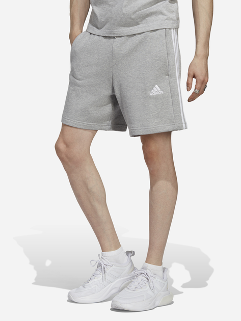 Krótkie spodenki męskie adidas M 3S FT SHORT IC9437 M Jasnoszare (4066745303314) - obraz 1