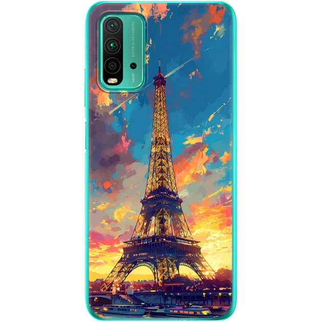 Силиконовый Чехол с Картинкой для Xiaomi Redmi 9T Принт (Париж, Эйфелева Башня) (41685-ysm038) - Фото 1 Силиконовый Чехол с Картинкой для Xiaomi Redmi 9T Принт (Париж, Эйфелева Башня) (41685-ysm038) - изображение 1