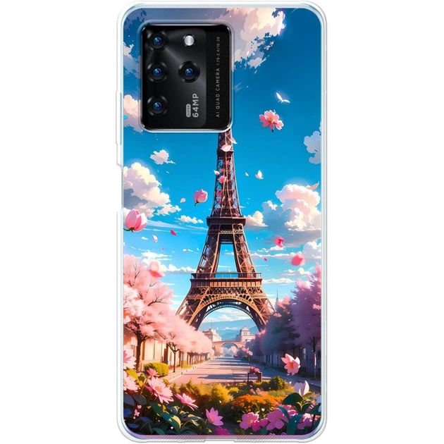Силиконовый Чехол с Картинкой для ZTE Blade V30 Принт (Париж, Эйфелева Башня) (44034-ysm035) - Фото 1 Силиконовый Чехол с Картинкой для ZTE Blade V30 Принт (Париж, Эйфелева Башня) (44034-ysm035) - изображение 1