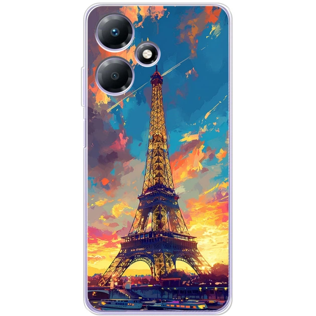 Силиконовый Чехол с Картинкой для Infinix Hot 30 Принт (Париж, Эйфелева Башня) (50673-ysm038) - Фото 1 Силиконовый Чехол с Картинкой для Infinix Hot 30 Принт (Париж, Эйфелева Башня) (50673-ysm038) - изображение 1