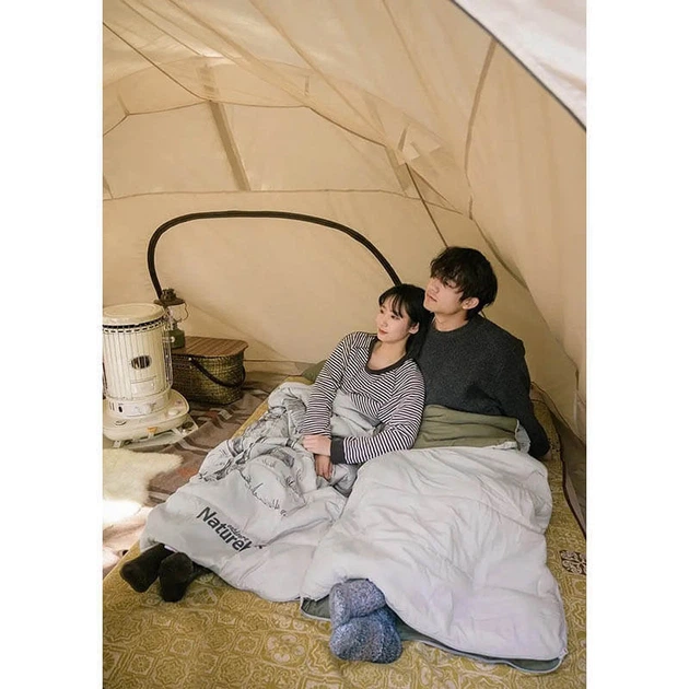 Спальный мешок двухместный Naturehike NH21MSD06 с подушками зеленый 215 см (6927595795330) - Фото 7 Спальный мешок двухместный Naturehike NH21MSD06 с подушками зеленый 215 см (6927595795330) - изображение 7
