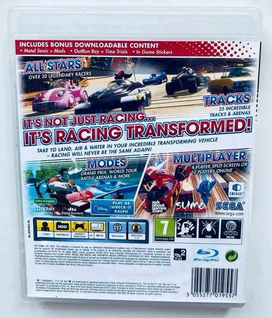 Sonic & All-Stars Racing Transformed Limited Edition, английская версия - диск для PlayStation 3, Б/У - Фото 4 Sonic & All-Stars Racing Transformed Limited Edition, английская версия - диск для PlayStation 3, Б/У - изображение 4