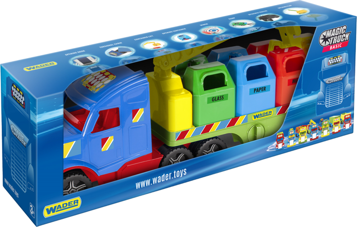 Сміттєвоз Wader Magic Truck Basic 79 см (36321) - Фото 2 Сміттєвоз Wader Magic Truck Basic 79 см (36321) - зображення 2