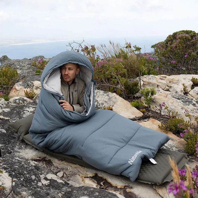 Спальный мешок с подогревом Naturehike BE400 CNK2300SD021 левый Серый (6976507667272) - изображение 2