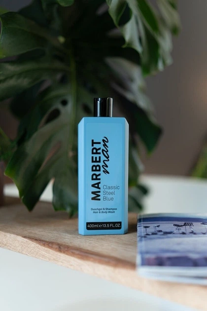 Шампунь та гель для душу Marbert Man Classic Steel Blue Shower Gel & Shampoo, 400мл - изображение 2