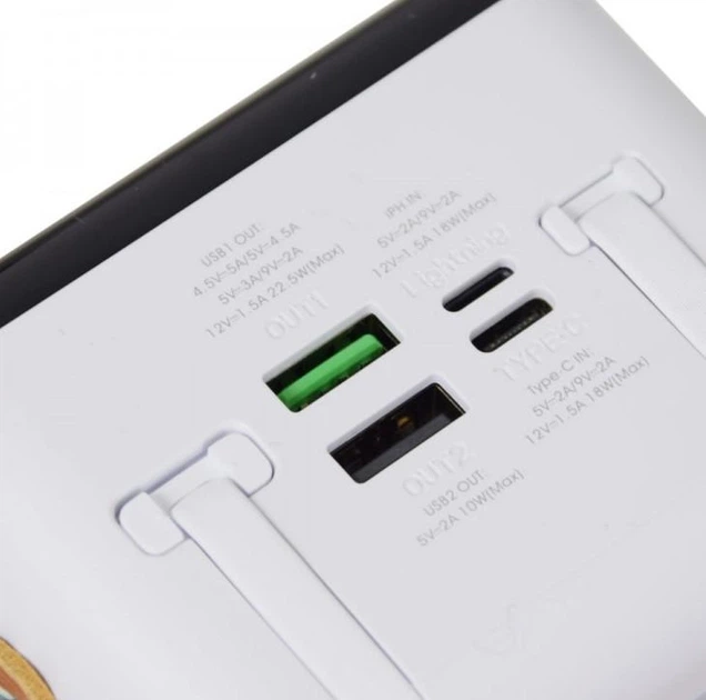 Powerbank 60000mAh 22.5W Remax RPP-565 QC3.0 PD Быстрая зарядка + Фонарь - изображение 5