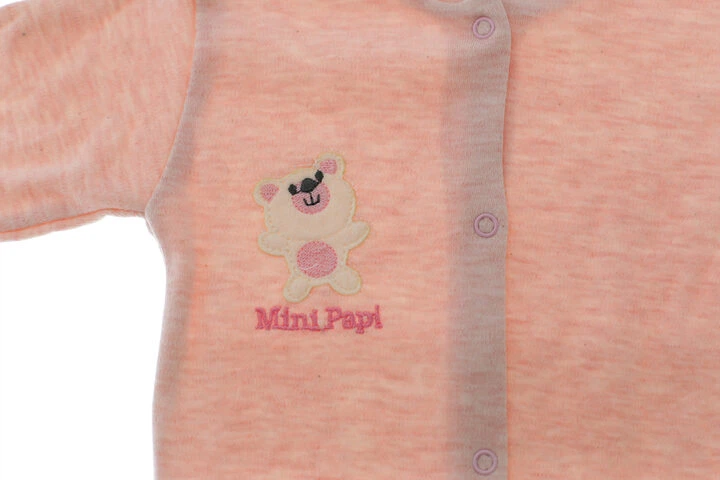 Человечек для девочки с шапкой интерлок mini papi розовый 74 см (35487) - изображение 4