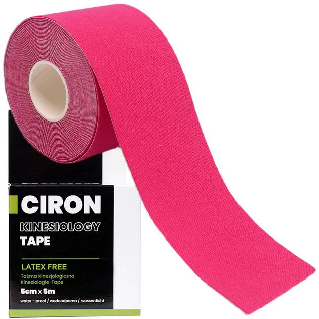 Кінезіологічна стрічка Ciron Kinesiology tape Pink (5904463684270) - зображення 5