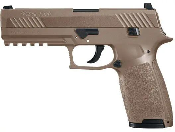 Пистолет пневматический Sig Sauer Air P320 Blowback Coyote Tan кал. 4.5 мм - изображение 1