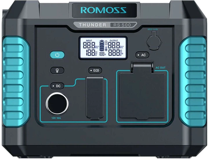 Зарядна станція ROMOSS RS500-2B2-G153H / 500 Вт / 400 Вт⋅год / Li-ion (001010535414) - Фото 2 Зарядна станція ROMOSS RS500-2B2-G153H / 500 Вт / 400 Вт⋅год / Li-ion (001010535414) - зображення 2