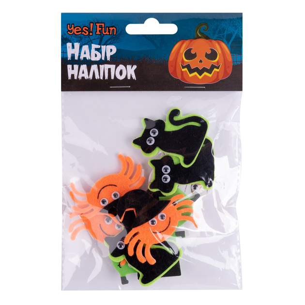 Набор наклеек Yes! Fun Хэллоуин Герои дня, 12 шт, фетр, EVA 974479 - изображение 2