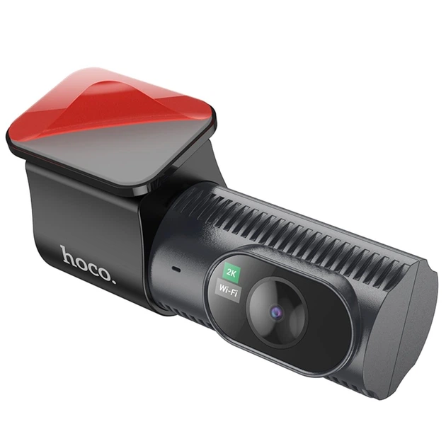 Відеореєстратор HOCO DV8 2К (2560 × 1440) display hidden driving recorder(with rear camera) Black - зображення 3
