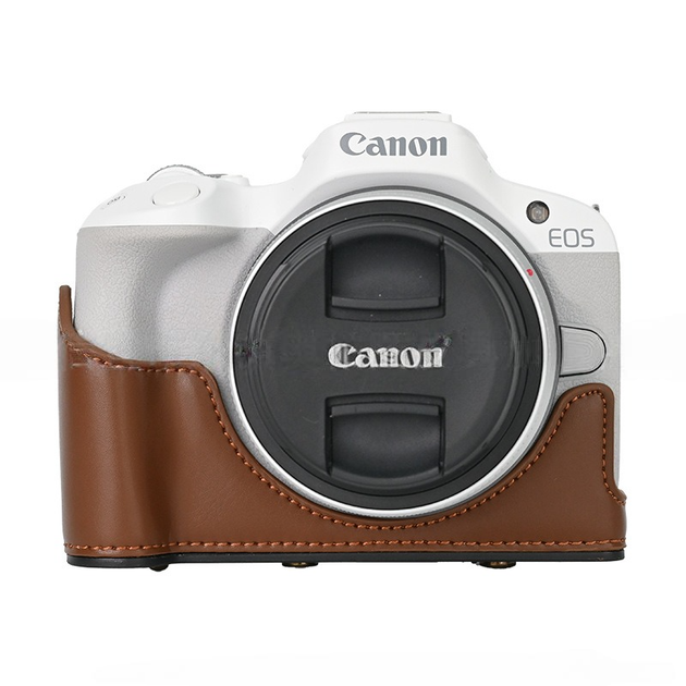 Защитный футляр чехол для фотоаппаратов Canon EOS R50 Коричневый - изображение 3
