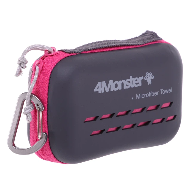 Полотенце спортивне антибактеріальне ANTIBACTERIAL TOWEL 4Monster Sport (мікрофібра, р-р 80x40см, Пурпурний) - зображення 6