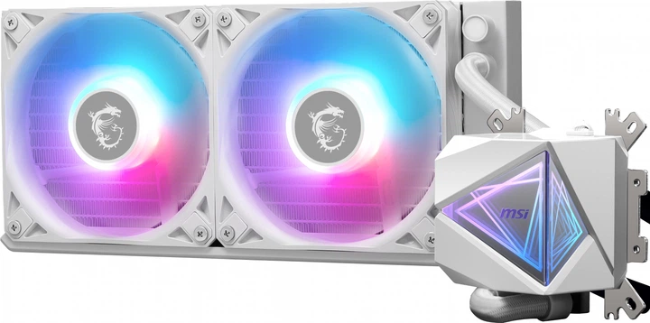 Chłodzenie wodne MSI MAG CoreLiquid I240 White (306-7ZW7A21-C24) - obraz 4
