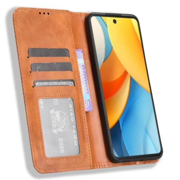 Чохол-книжка Deexe Retro Style для ZTE Nubia V60 Design - Brown - зображення 2