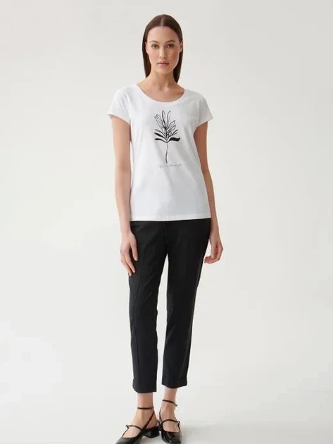 Футболка бавовняна жіноча Tatuum ANTONIA 2 T2314.110 M Біла (5900142251528) - зображення 3