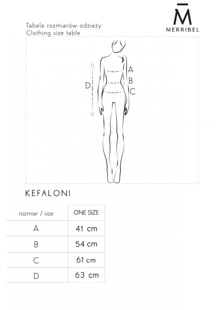 Блузка жіноча Merribel Kefaloni One size Помаранчева (5907621625658) - зображення 5