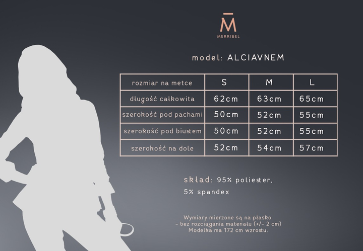 Bluzka damska elegancka Merribel Alciavnem S Multi (5907621606183) - obraz 5