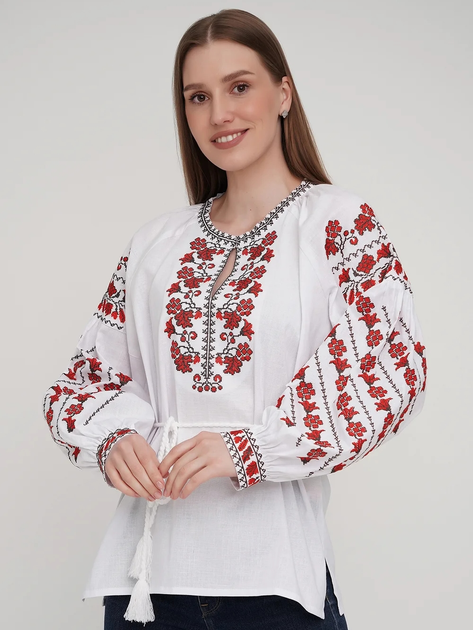 Вышиванка женская с узором УкрМода BS-0001 XL Белая (8700000000032) - изображение 1