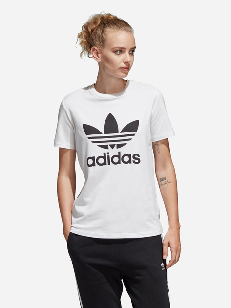 Футболка бавовняна жіноча adidas CV9889 40 Біла (4059805430709) - зображення 1