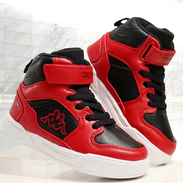 Sneakersy chłopięce za kostkę Kappa 260926K-2011 35 Czerwone (4056142852393) - obraz 4