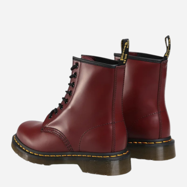 Жіночі берці високі Dr. Martens 1460 Smooth 11822600 39 Бордові (800090796612) - зображення 6