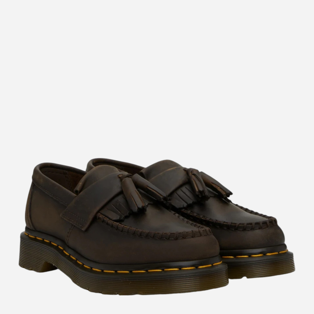 Loafersy męskie skórzane Dr. Martens Adrian Crazy Horse 30917201 42 Ciemnobrązowe (0190665589344) - obraz 2