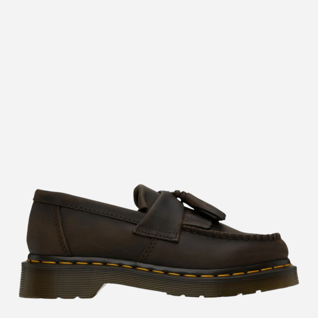 Чоловічі лофери зі шкіри Dr. Martens Adrian Crazy Horse 30917201 43 Темно-коричневі (0190665589351) - зображення 1