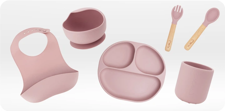 Детский набор посуды MoMi AMI pink (AKCE00043) - изображение 2