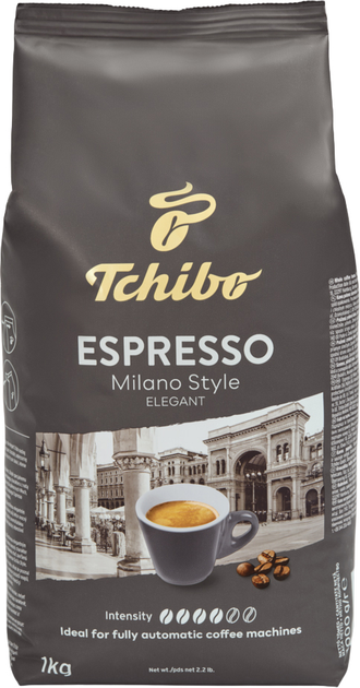 Акція на Кава в зернах Tchibo Espresso Milano Style 1 кг від Rozetka