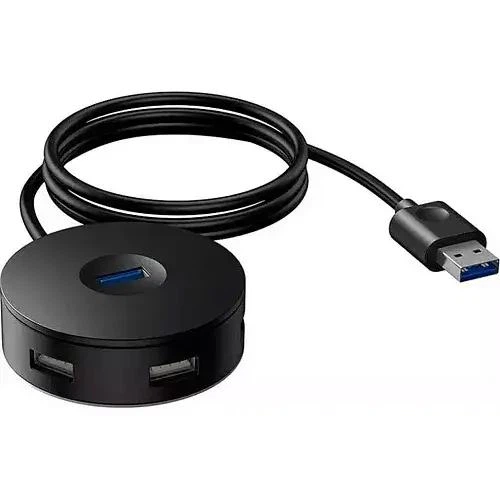 USB-хаб Baseus Round Box HUB Adapter (USB3.0 to USB3.0*1+USB2.0*3) 1m CAHUB-U01 Black - Фото 1 USB-хаб Baseus Round Box HUB Adapter (USB3.0 to USB3.0*1+USB2.0*3) 1m CAHUB-U01 Black - изображение 1
