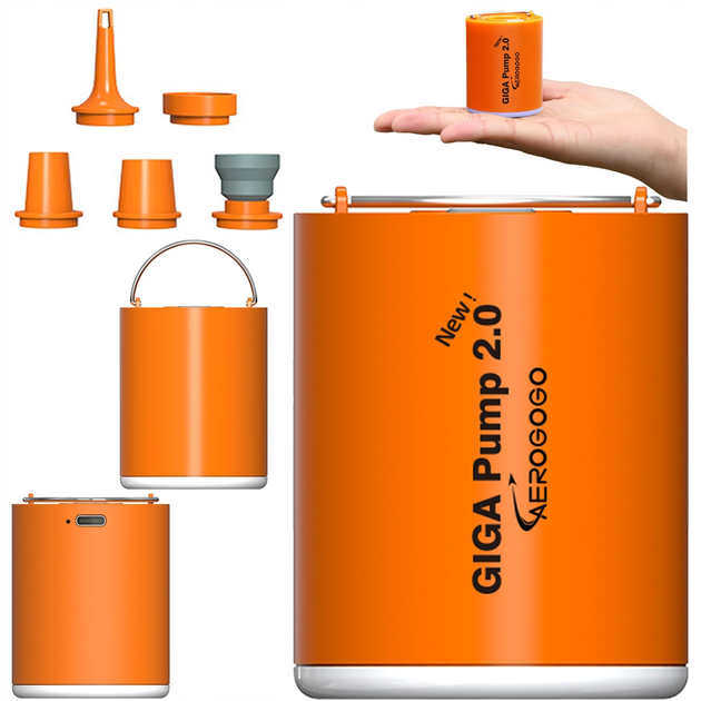 Pompka akumulatorowa powietrza Aerogogo Giga Pump 2.0 P2G-01 Orange (6975272630528) - obraz 2