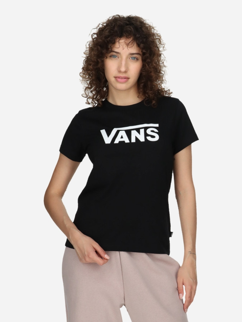 T-shirt damski bawełniany Vans WM Drop V SS Crew-B S Czarny (195438895431) - obraz 1