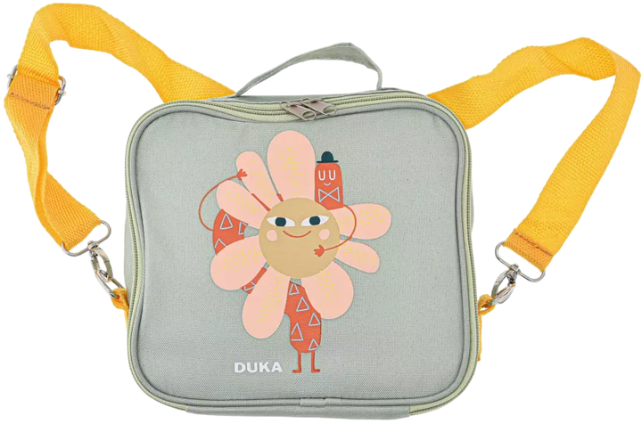 Torba termiczna Duka Mini 22 x 19 x 8 cm Flower Orange (5904422214166) - obraz 2