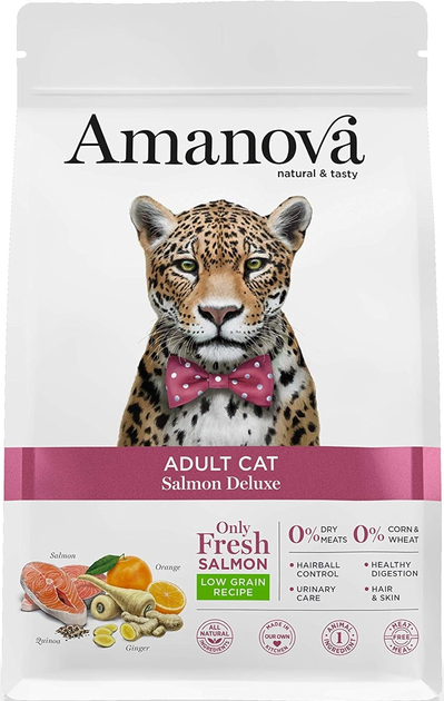 Сухий корм для котів Amanova Adult Cat Salmon Deluxe 1.5 кг (8413037331191) - зображення 1