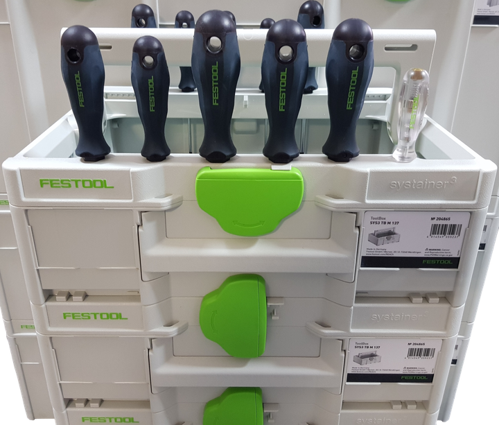 Инструментальный ящик в формате систейнера³ ToolBox SYS3 TB M 137 Festool 204865 - Фото 5 Инструментальный ящик в формате систейнера³ ToolBox SYS3 TB M 137 Festool 204865 - изображение 5