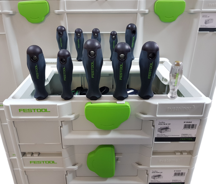 Инструментальный ящик в формате систейнера³ ToolBox SYS3 TB M 137 Festool 204865 - Фото 6 Инструментальный ящик в формате систейнера³ ToolBox SYS3 TB M 137 Festool 204865 - изображение 6