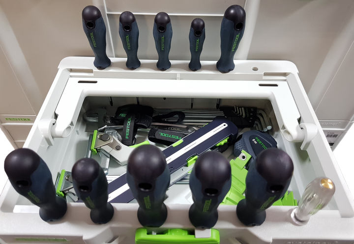 Инструментальный ящик в формате систейнера³ ToolBox SYS3 TB M 137 Festool 204865 - Фото 7 Инструментальный ящик в формате систейнера³ ToolBox SYS3 TB M 137 Festool 204865 - изображение 7