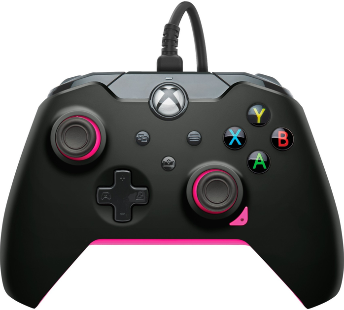 Kontroler przewodowy PDP Fuse do Xbox Series/Xbox One/PC Black-Pink (049-012-GP) - obraz 1