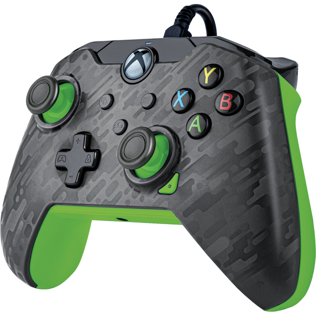 Дротовий геймпад PDP Neon для Xbox Series/Xbox One/PC Carbon-Green (049-012-CMGG) - зображення 2