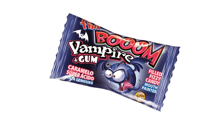 Набір Жувальна Гумка Fini 10шт Boom Vampire Halloween 5g - зображення 2