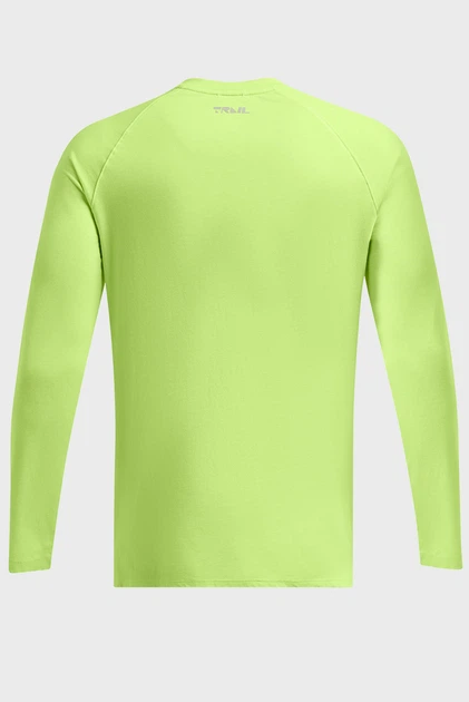 Чоловічий салатовий лонгслів UA TRAIL RUN GRAPHIC LS Under Armour LG 1386707-304 - изображение 4