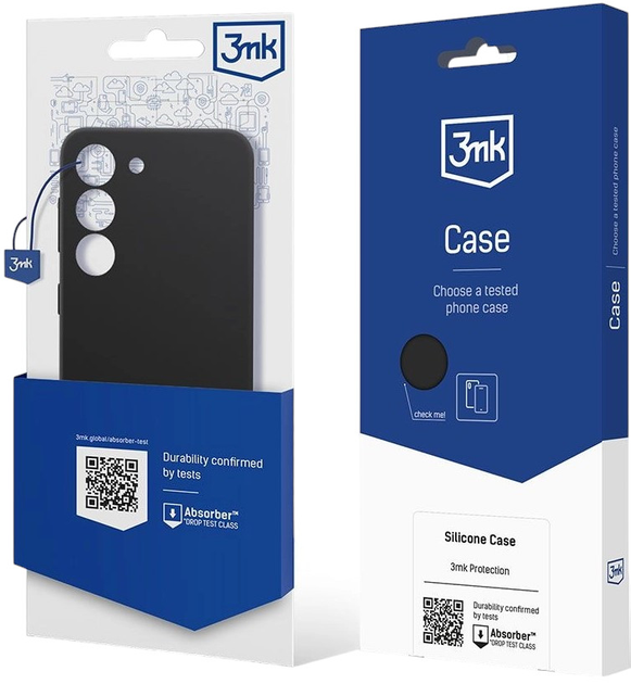 Панель 3mk Silicone Case для Samsung Galaxy S23+ 5G Black (5903108499279) - зображення 8