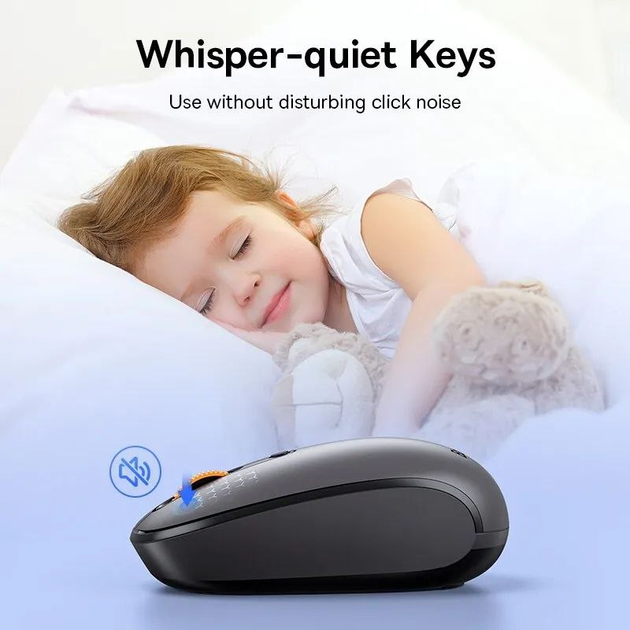 Беспроводная мышка Baseus F01A Wireless Mouse 2.4GHz - изображение 4